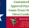 Guaranteed Approval Payday Loans Texas Online Direct Lender